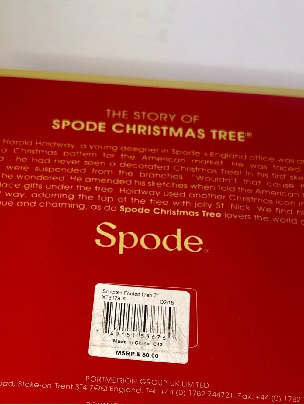 Spode Christmas Tree Sculpted Footed Candy Dish 7